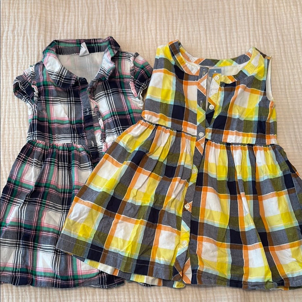 Baby Gap Plaid Kids Dresses Set 3T
